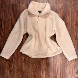 Sherpa Fleece Quarter Zip Jacket